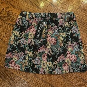 Dolls Kill Current Mood BOHEME GARDEN MINI SKIRT Floral NWT XXS